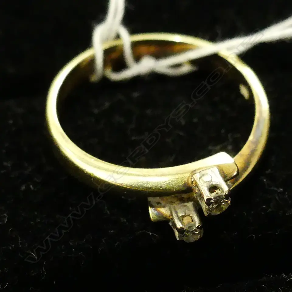 14CT 2 DIAMOND RING 3.27GMS Image 1++
