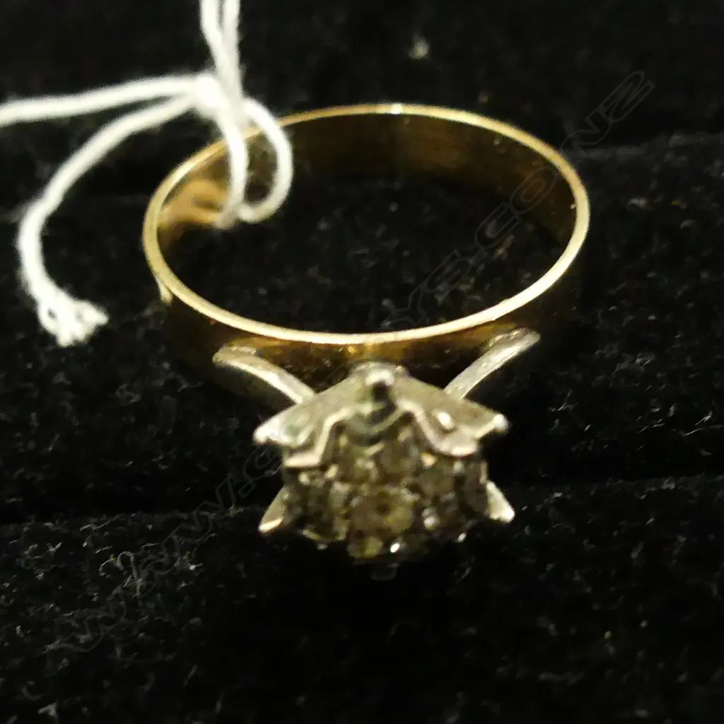 9CT DIAMOND CLUSTER RING 2.58GMS Image 1++