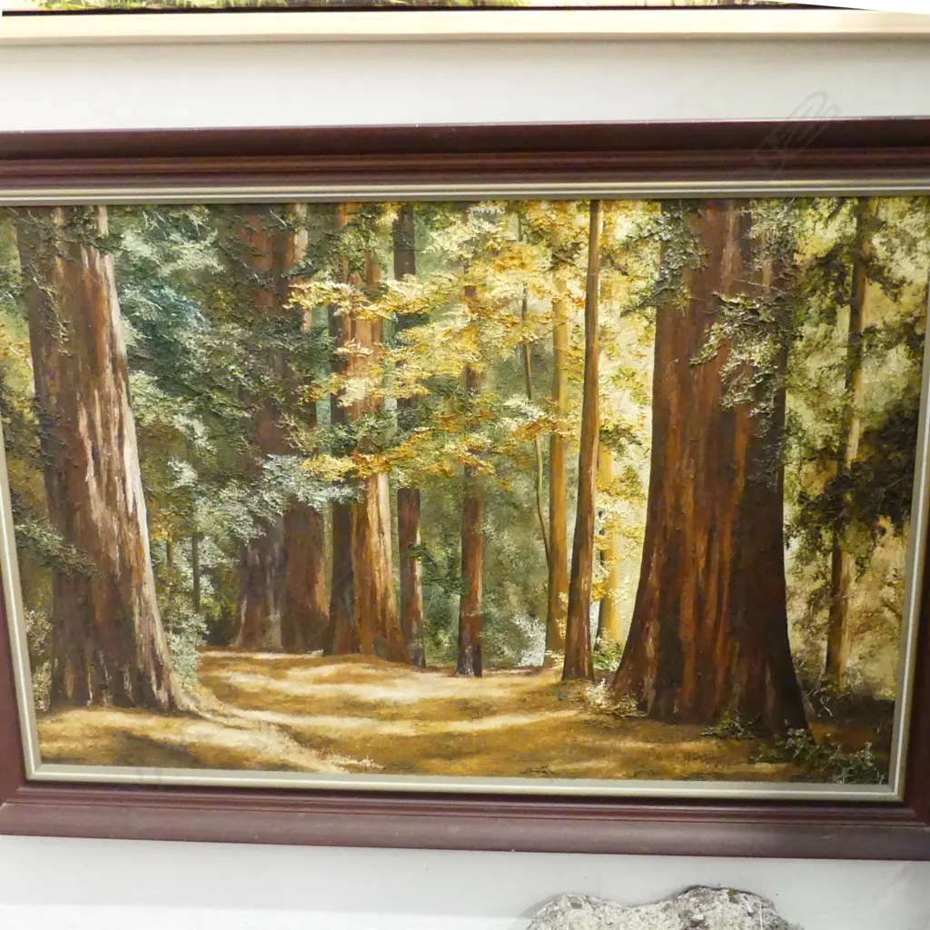JUDITH MALONY LGE OIL PAINTING TREES Image 1++