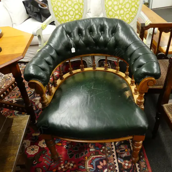 LEATHER TUB CHAIR