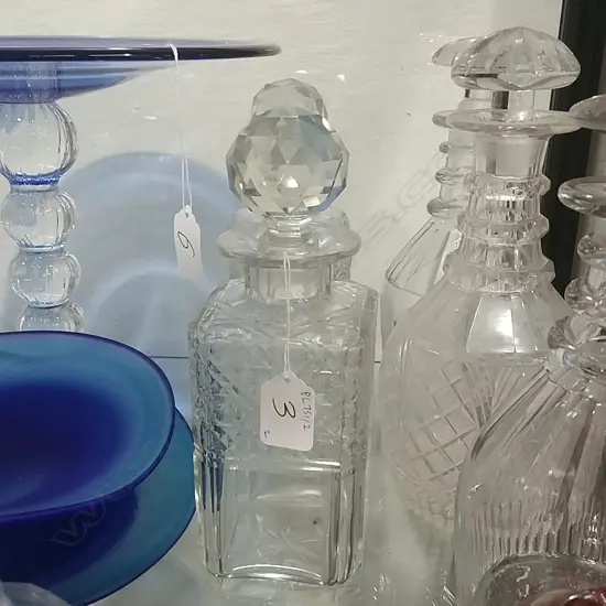 2 C/CRYSTAL DECANTERS (1 A/F)