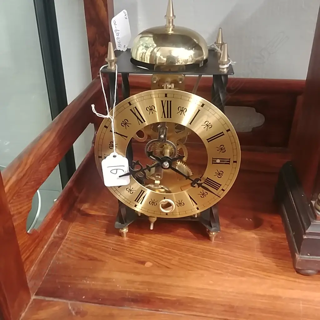 MODERN SKELETON TYPE CLOCK 10 DAY MOVEMENT Image 1++