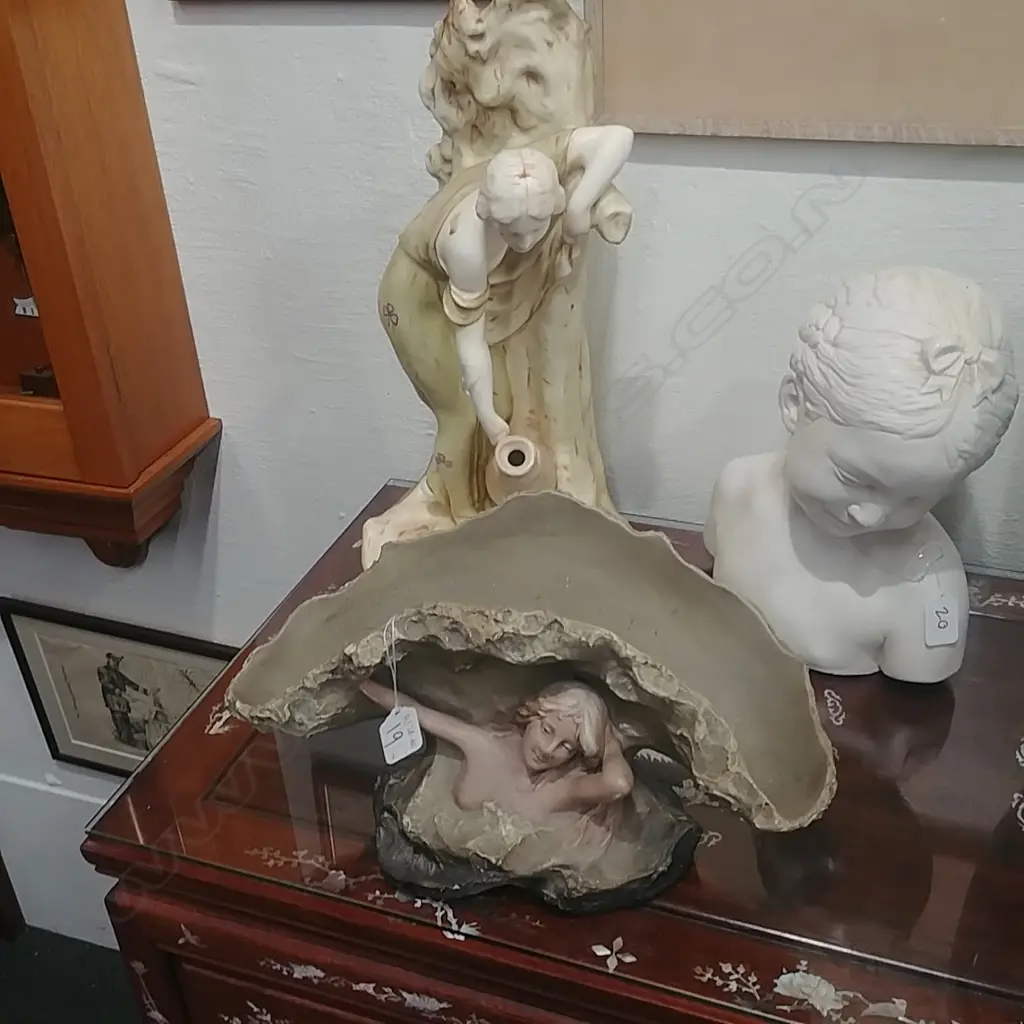 CONTINENTAL BISQUE FIGURE & ANOTHER Image 1++