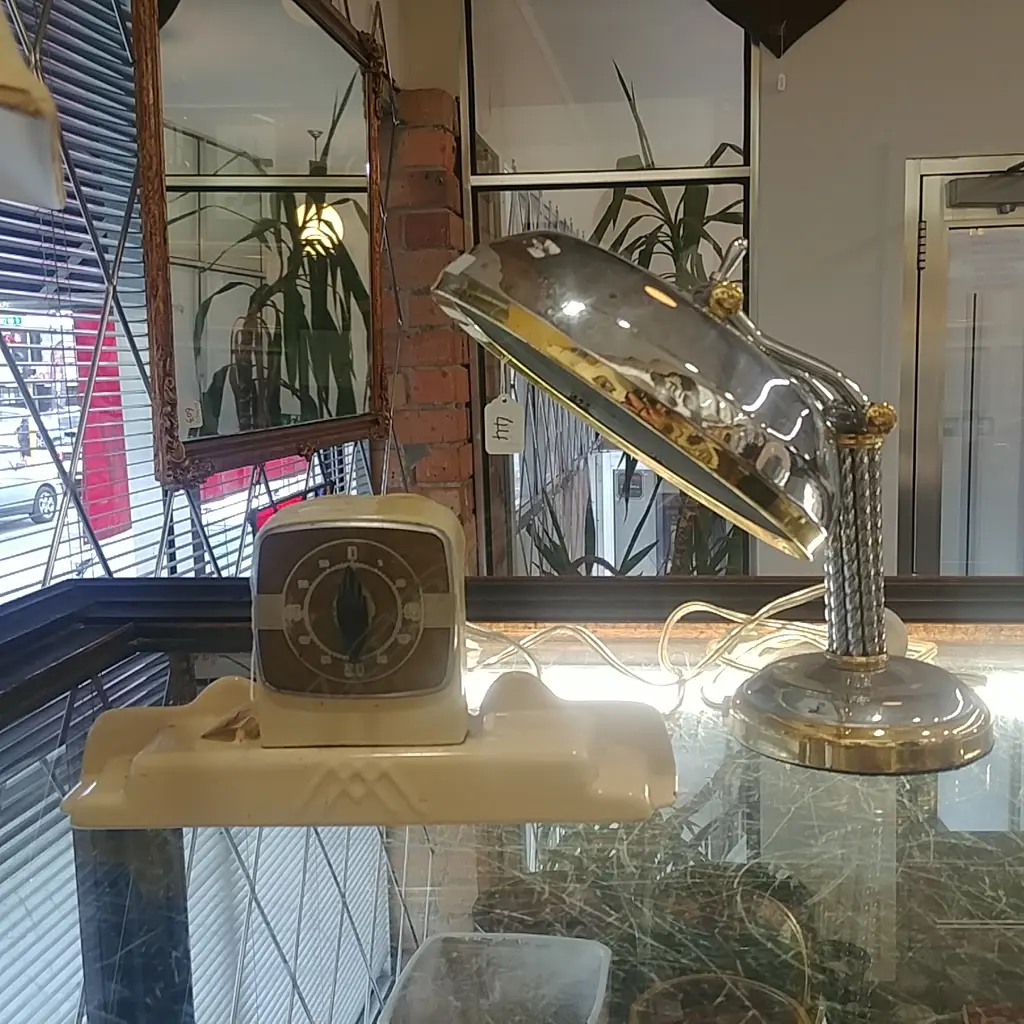 ENAMEL 50'S TIMER + CHROME LAMP Image 1++
