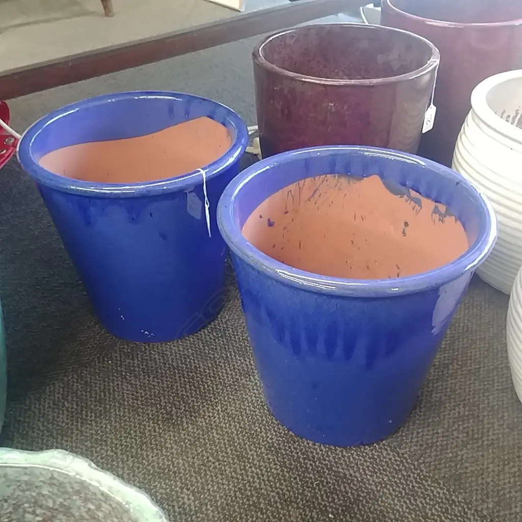 PR BLUE GARDEN POTS  Image 1++