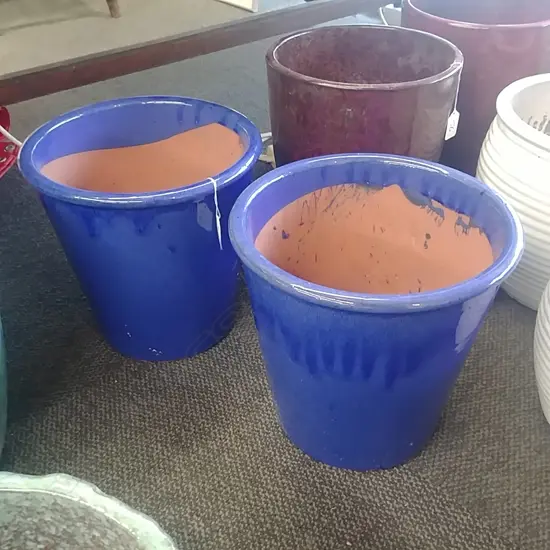 PR BLUE GARDEN POTS 