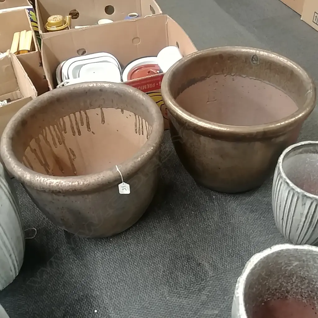 PR GOLD GLAZED GARDEN POTS Image 1++