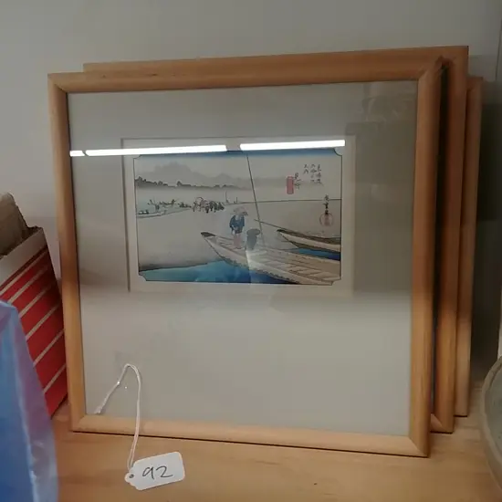 2 GUY NGAN PRINTS & 2 WOODBLOCK PRINTS TINY