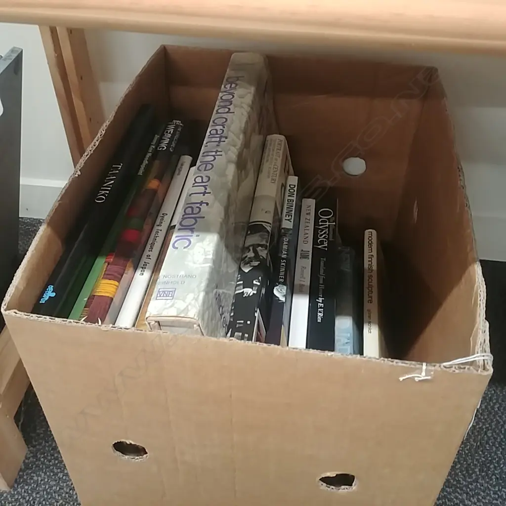 BOX OF BOOKS ART & WEAVING Image 1++