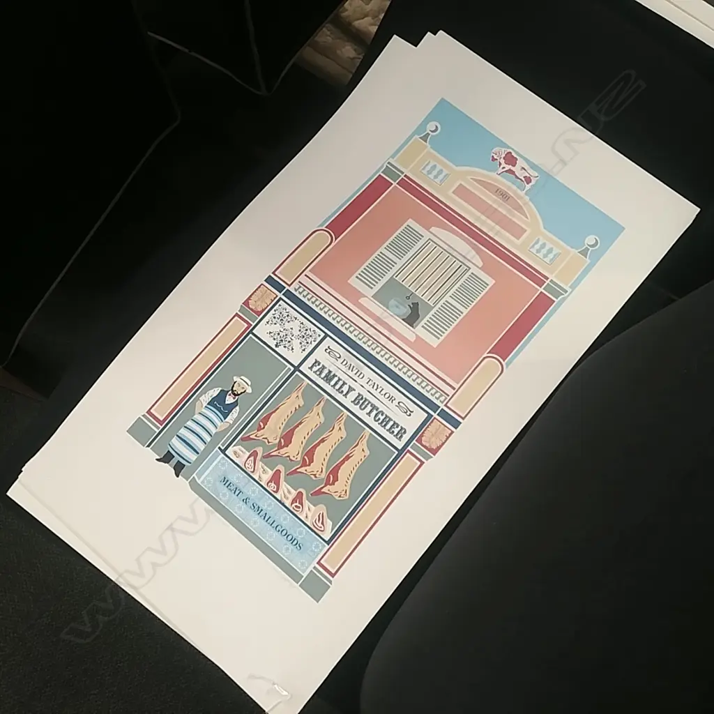 5 JOAN PLATT NUMBERED PRINTS SHOP SERIES Image 1++