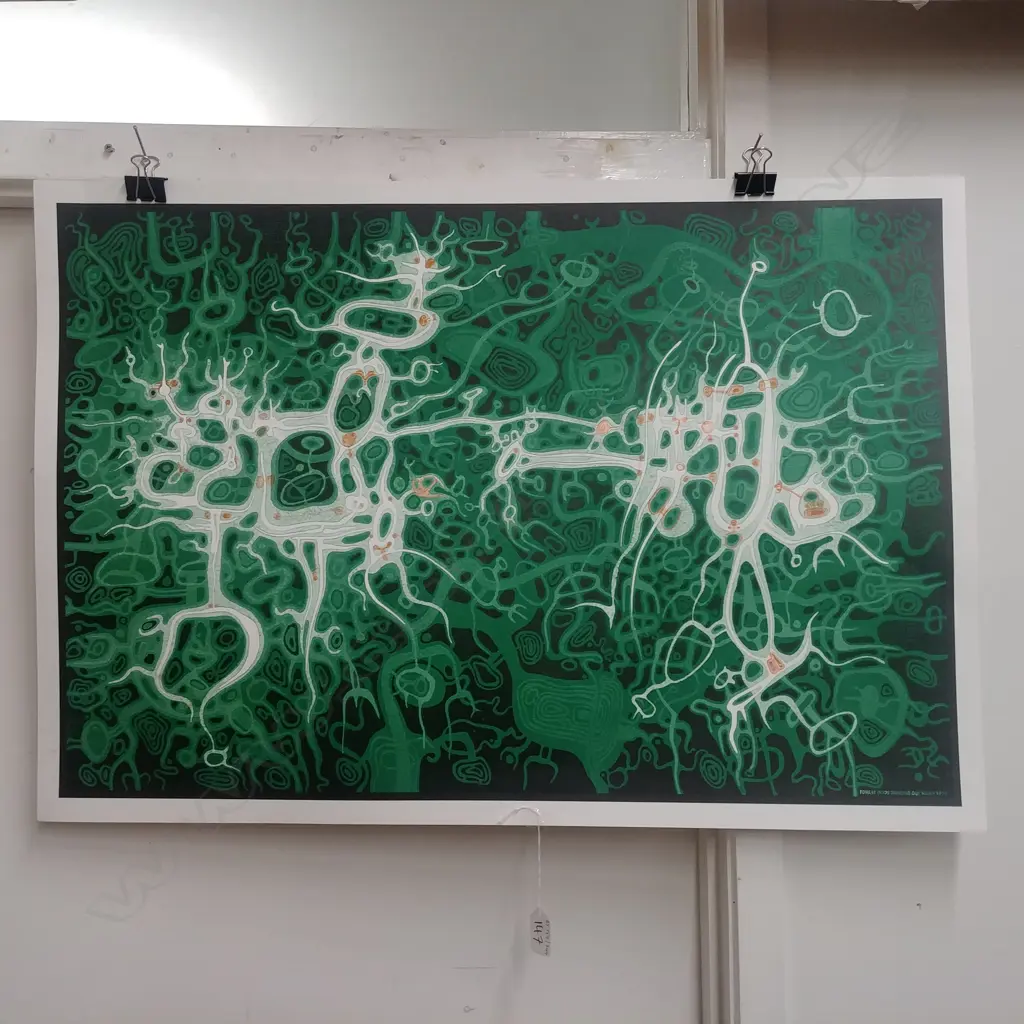 GUY NGAN UNFRAMED PRINT - 'FOREST GODS DANCING' Image 1++
