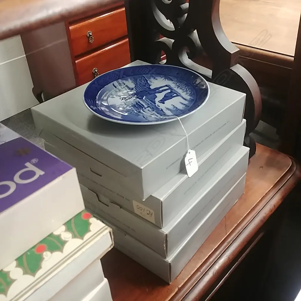 5 COPENHAGEN CHRISTMAS PLATES Image 1++