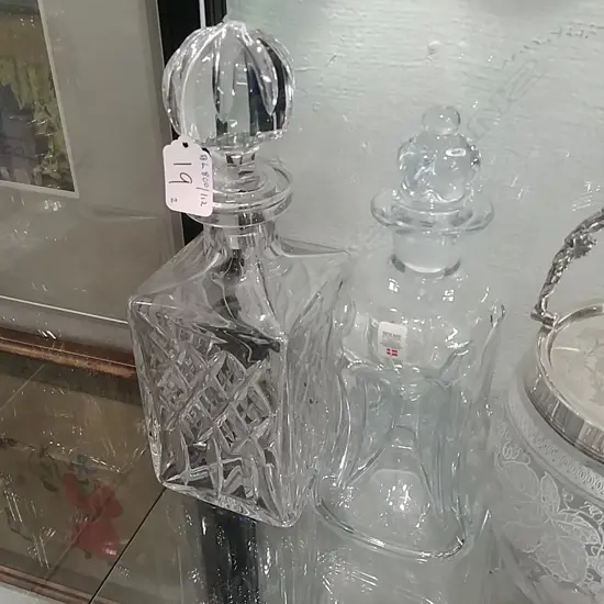 2 CRYSTAL DECANTERS