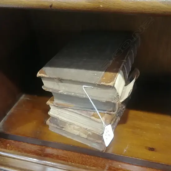 4 LEATHER BOUND BOOKS