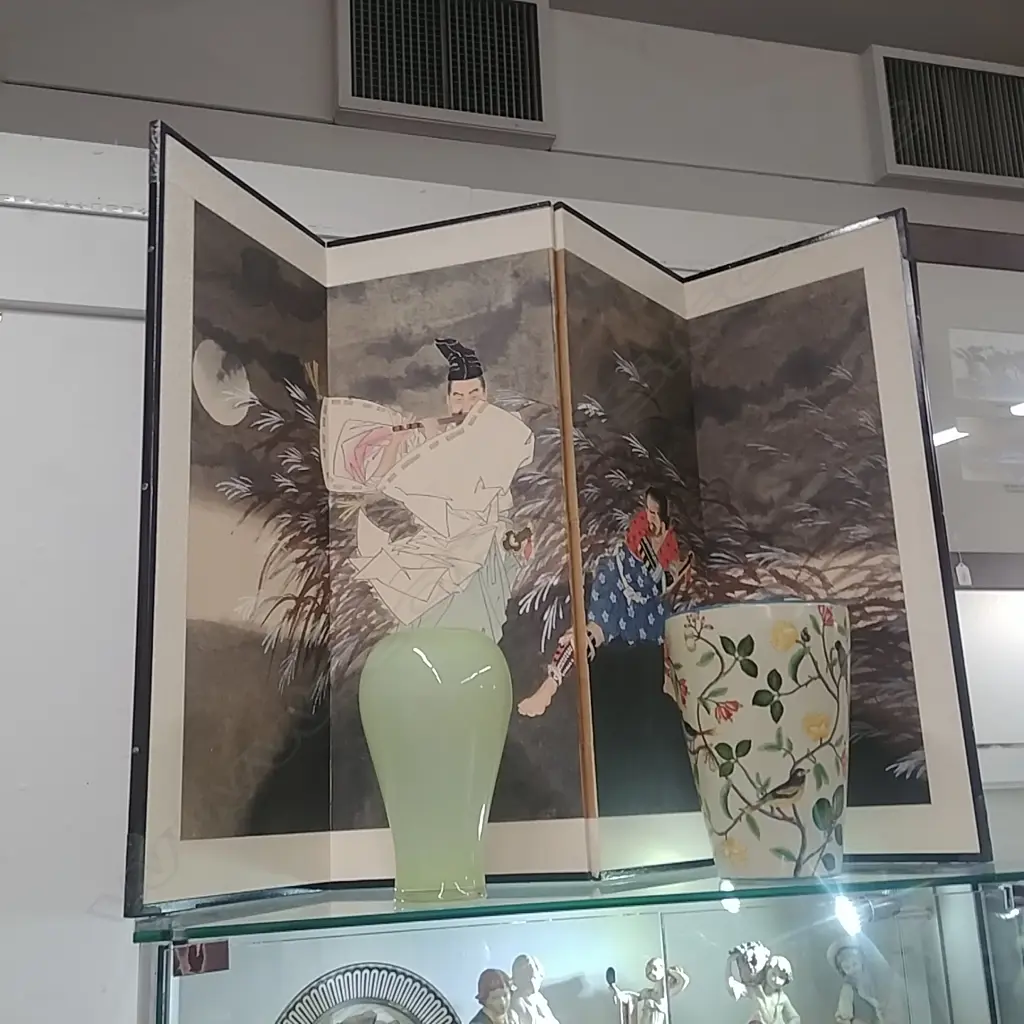 4 FOLD ORIENTAL SCREEN Image 1++