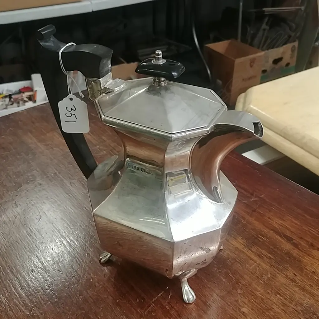 STG SILVER COFFEE POT Image 1++