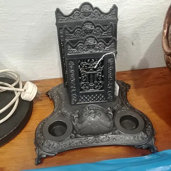 CAST IRON LETTER RACK HOLDER