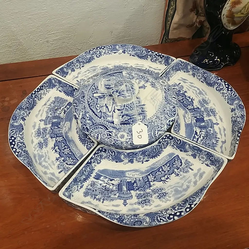 B/W 5PC DISH SET Image 1++