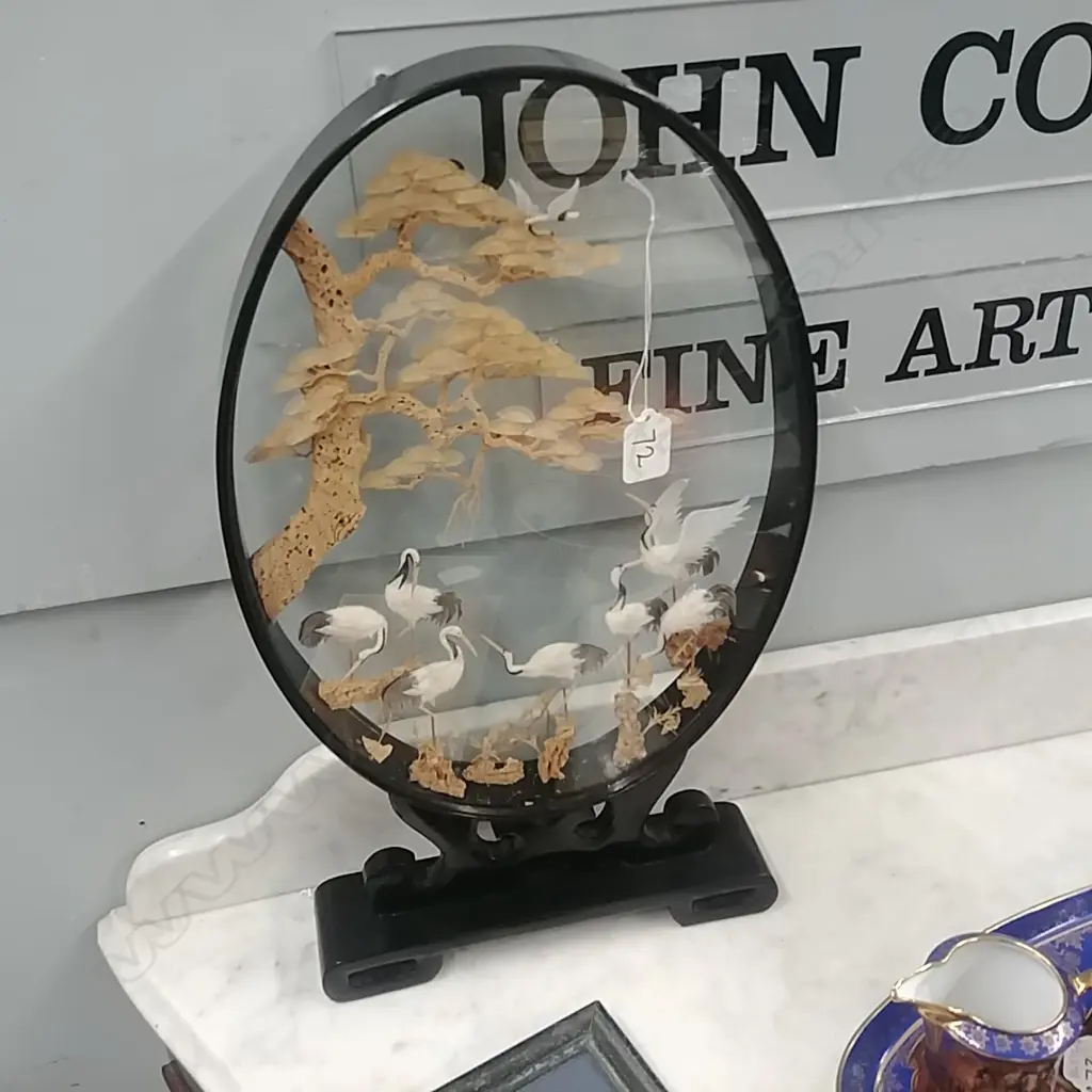 CHINESE CORK DISPLAY - HERONS Image 1++