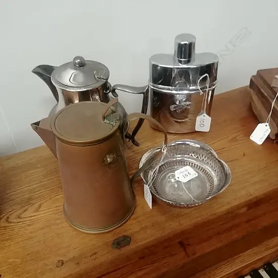CHROME FLASK/EP DISH+ 2 JUGS