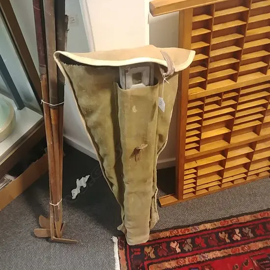 VINTAGE CANVAS SAWS  ETC