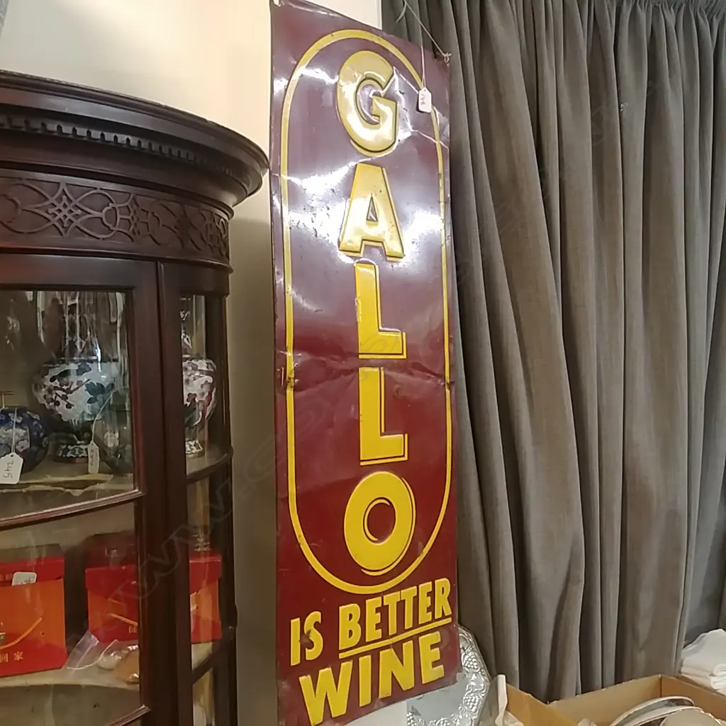 TIN SIGN GALLO WINE Image 1++