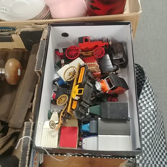 BOX OF DINKY MATCHBOX TOYS 
