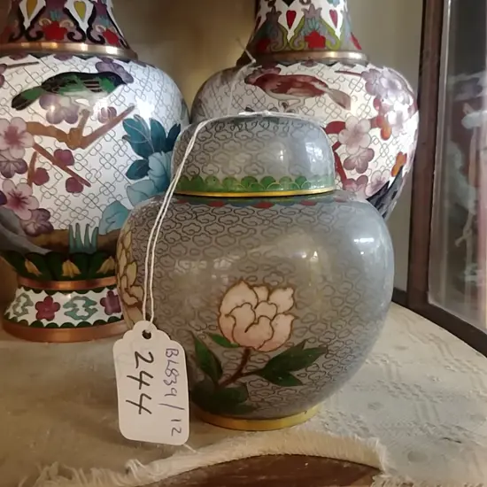 CLOISONE LIDDED GINGER JAR