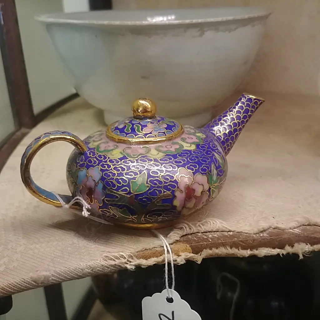 CLOISSONE MINIATURE TEAPOT Image 1++