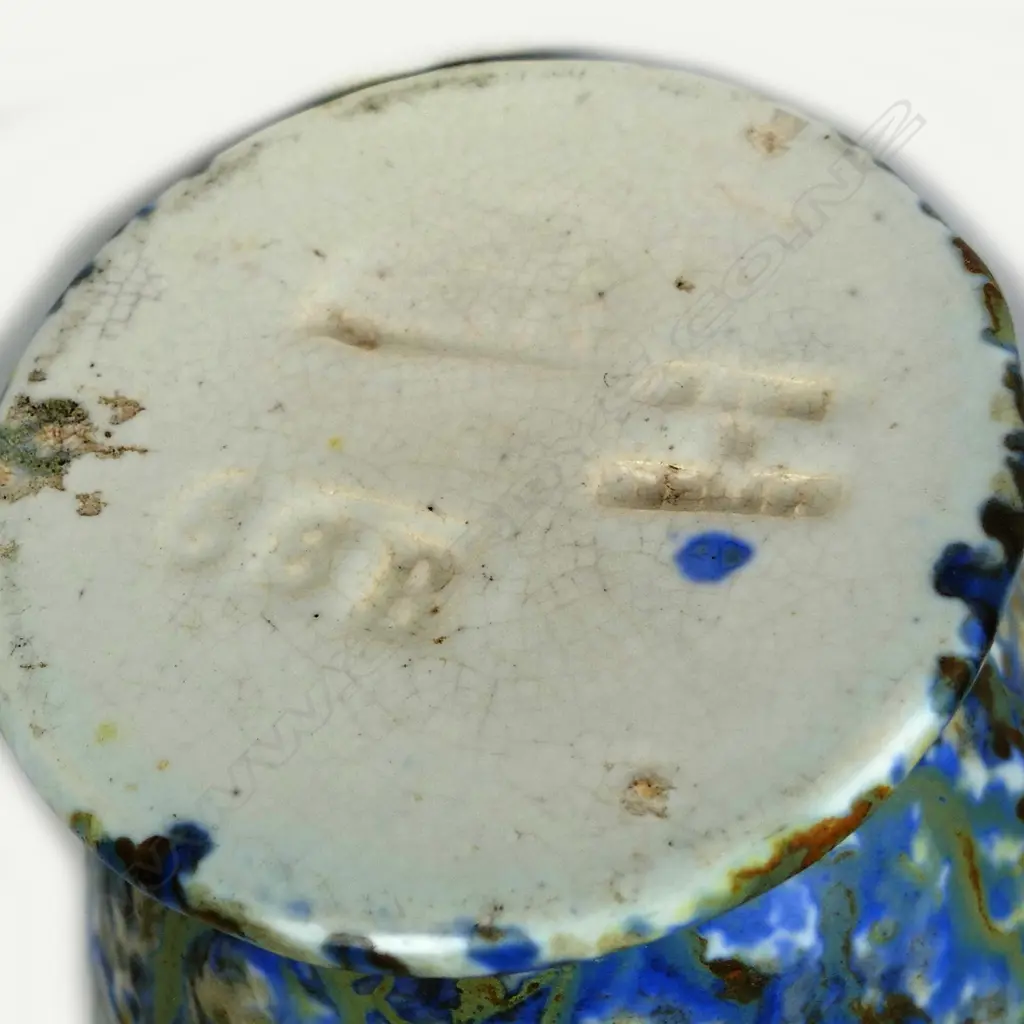 A Bretby mottled blue vase Image 1++