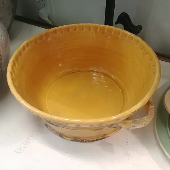 YELLOW FRENCH PROVINCIAL BOWL