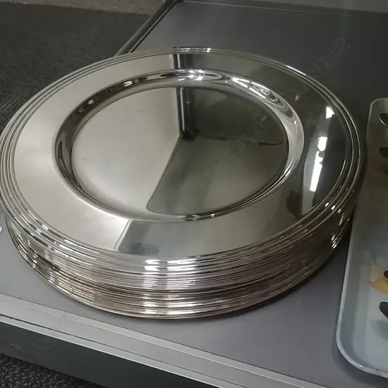 SET 6+6 SILVER PLATE PLACE MATS