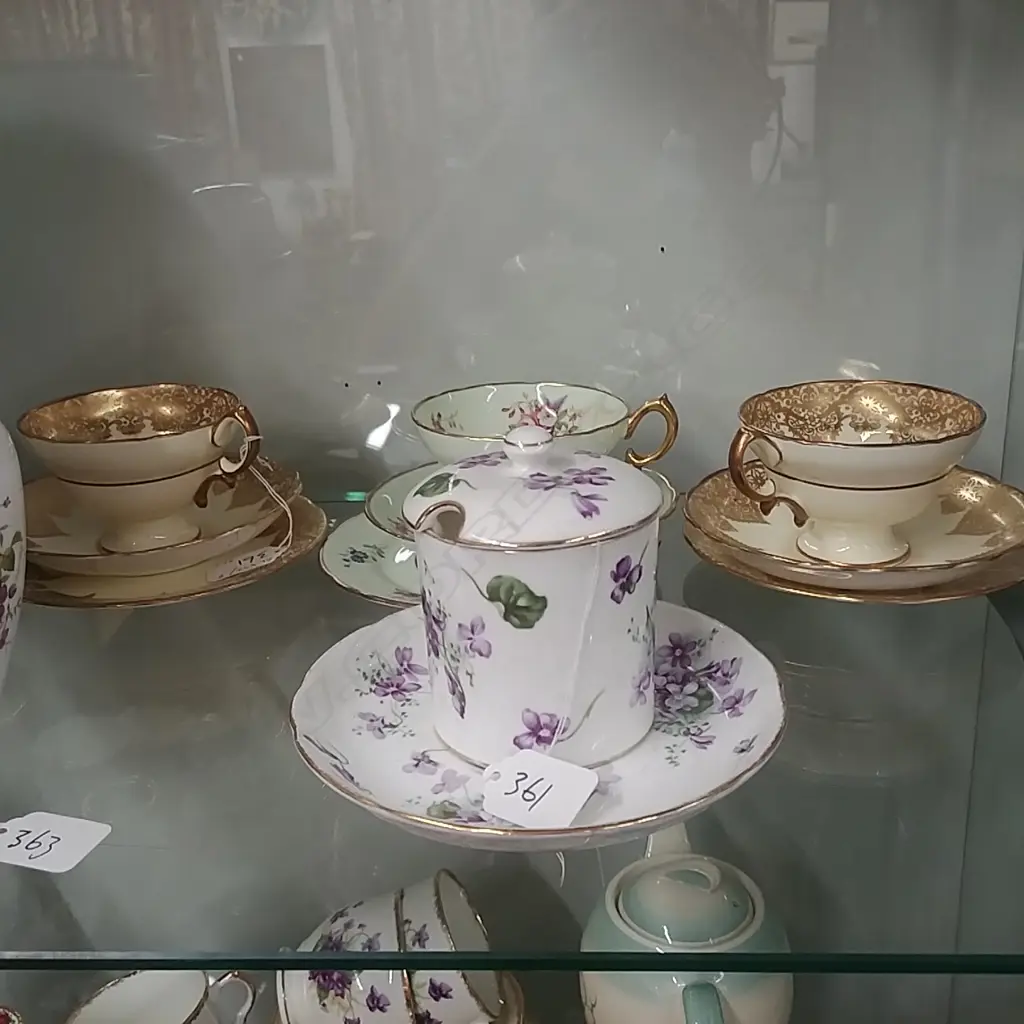 3 HAMMERSLEY TRIOS + SUGAR/DISH Image 1++