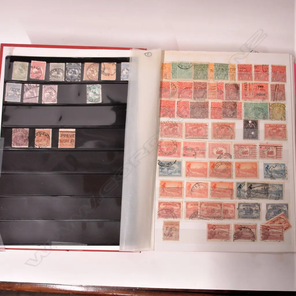 An Australian stamp stock book Image 1++