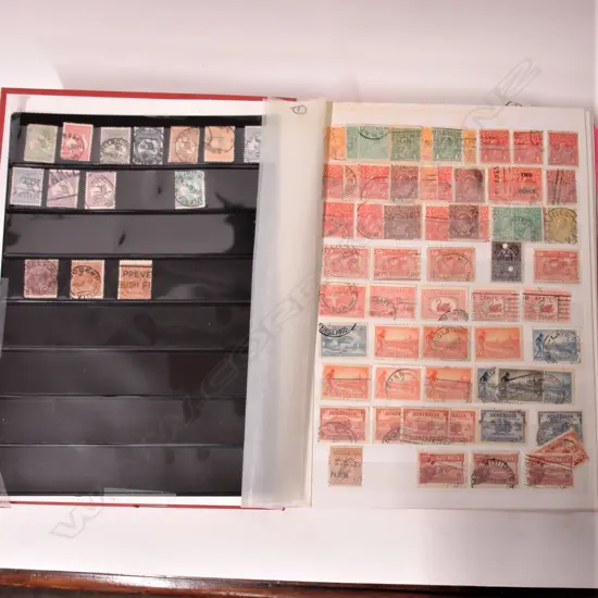 An Australian stamp stock book