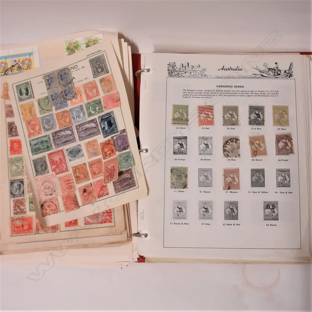 A large and various album of Australian stamps Image 1++