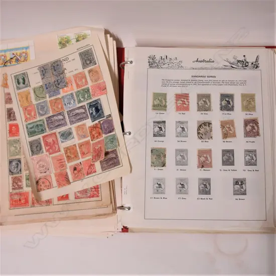 A large and various album of Australian stamps