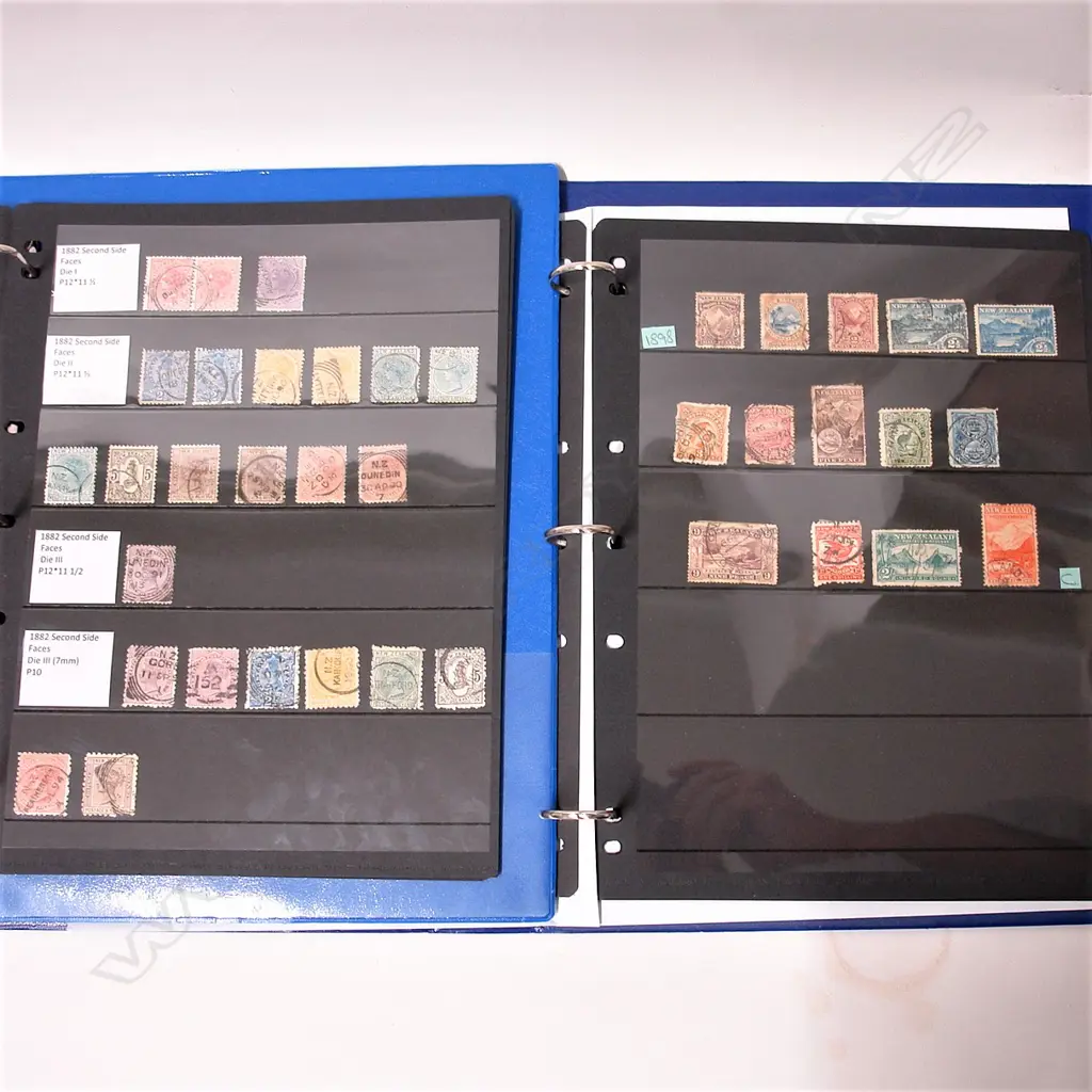 Two albums of rarer N.Z. early stamps Image 1++