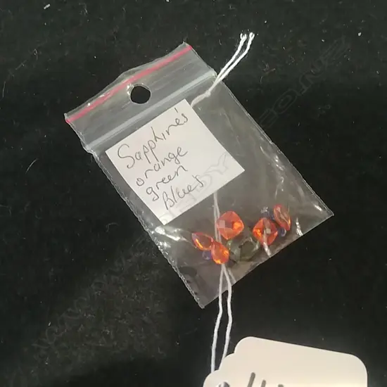 SMALL BAG OF UNSET SAPPHIRES