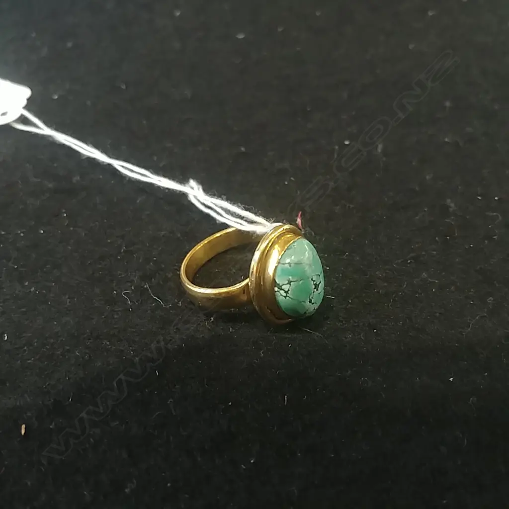TURQUOISE & COPPER RING Image 1++