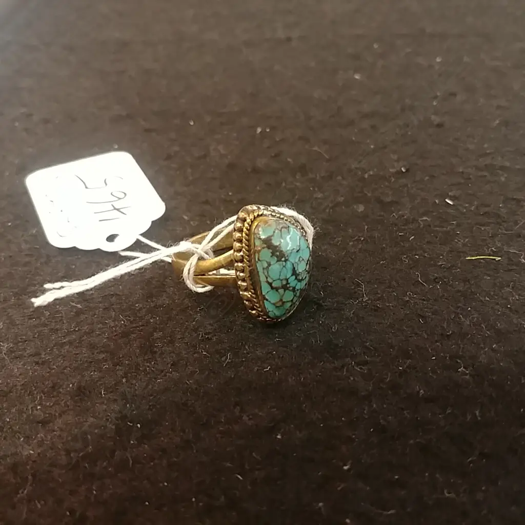 TURQUOISE & COPPER RING Image 1++