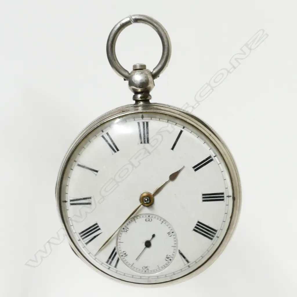 An Irish silver open face pocket watch Image 1++
