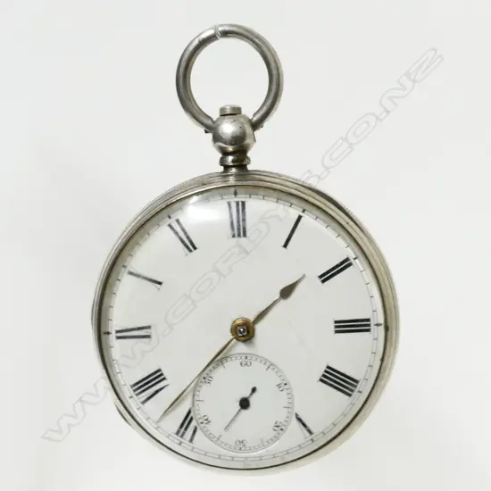 An Irish silver open face pocket watch