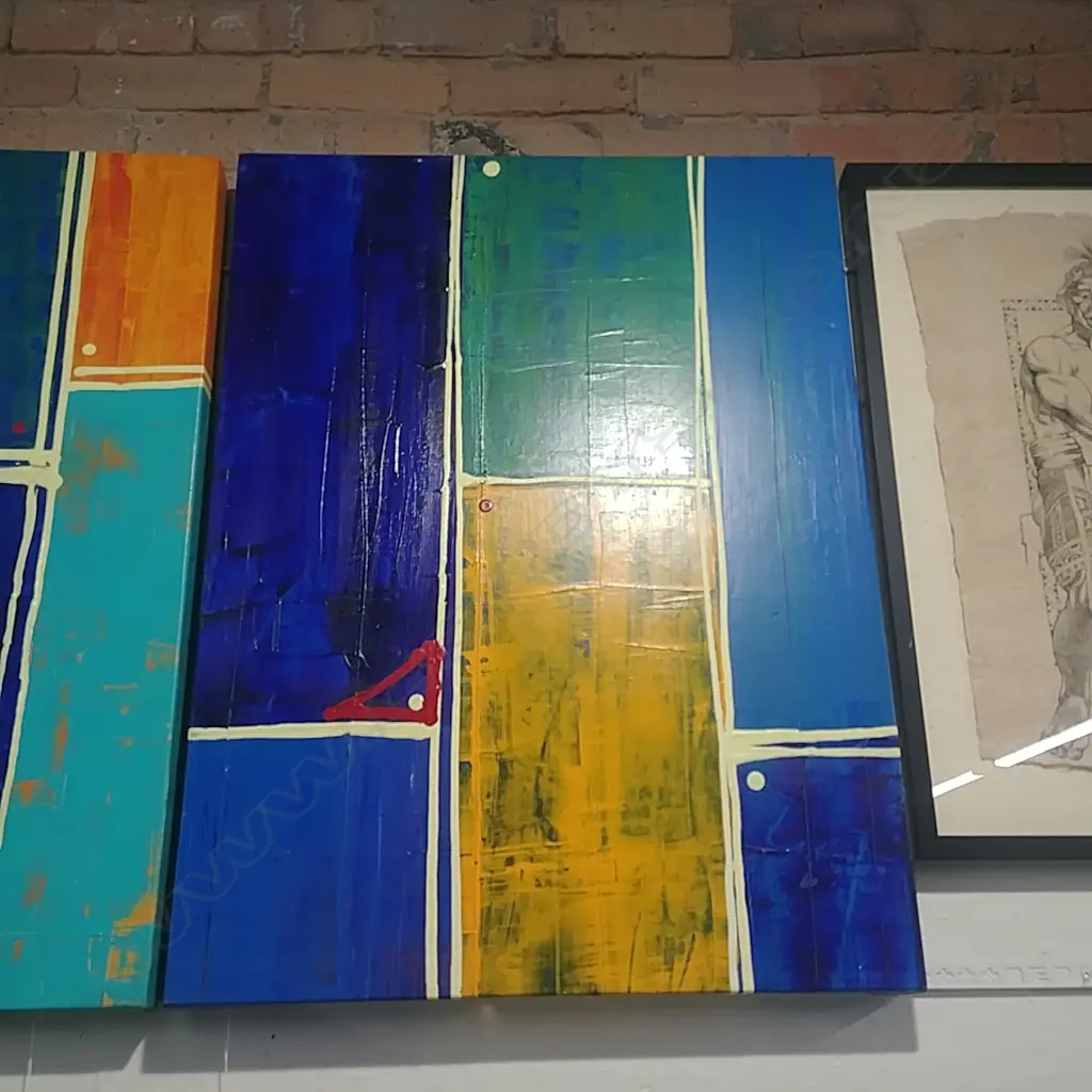 SVEIN KONINGER - ACRYLIC - LAKESIDE PARK W/ VAL Image 1++