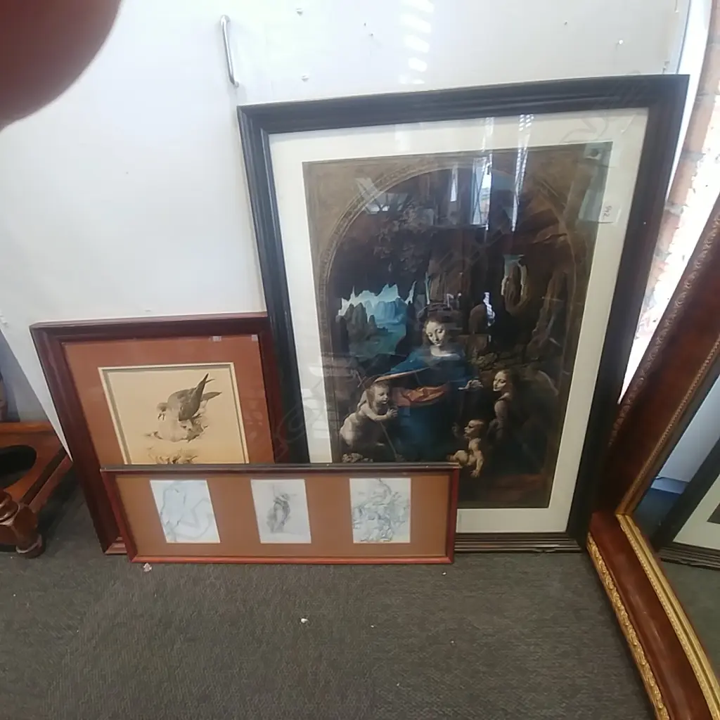 2 DA VINCI PRINTS + RAYMOND CHING PRINT  Image 1++