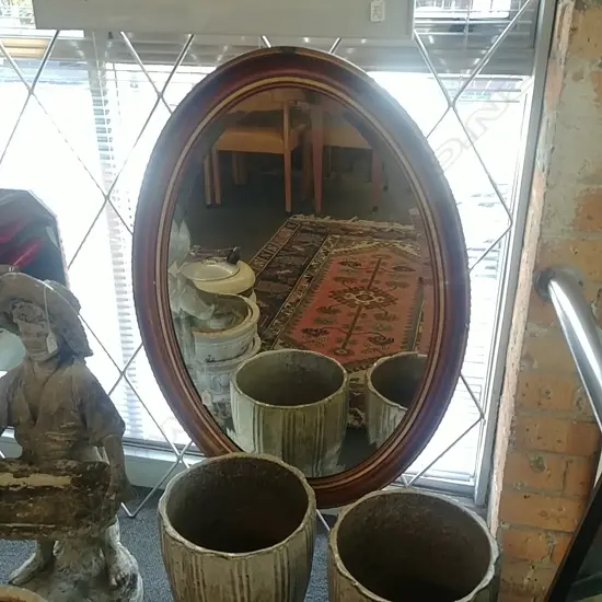 LARGE OVAL MIRROR