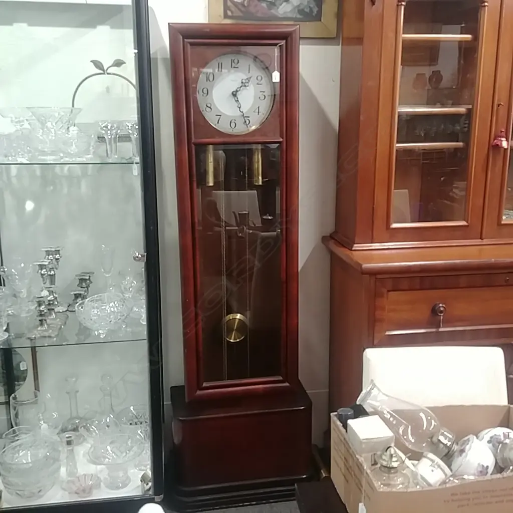 MAHOGANY 'ENFIELD' GRANDFATHER CLOCK  Image 1++