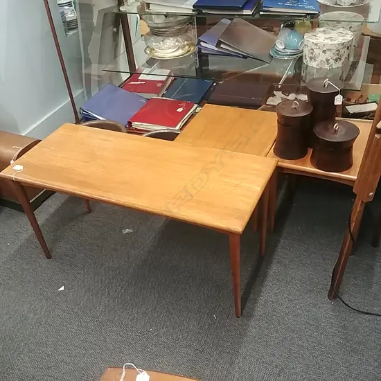 RETRO COFFEE TABLE NEST WITH 2 SIDE TABLES