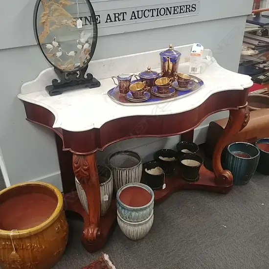 MARBLE TOPPED WASH STAND