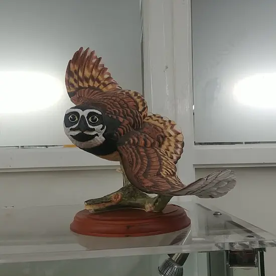 FRANKLIN MINT BESPECTACLED OWL BY GEORGE McMONIGLE